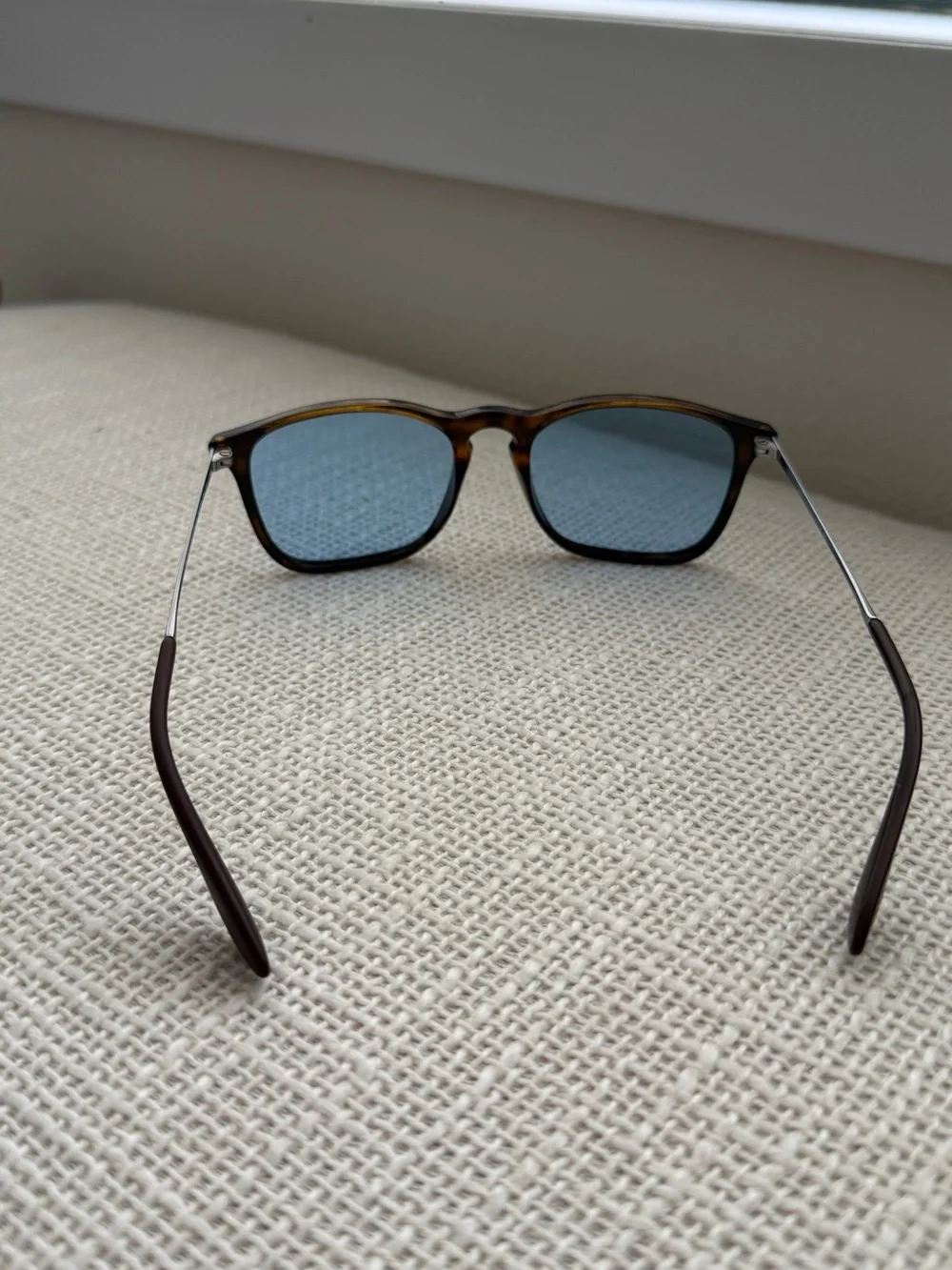 Ray-Ban Chris Tortoise Brown Frame with Blue Lens
